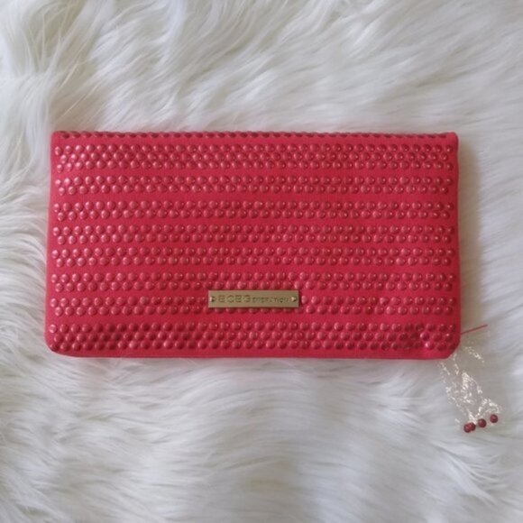 NWOT BCBGeneration Tess Foldover Studded Clutch - Picture 4 of 14